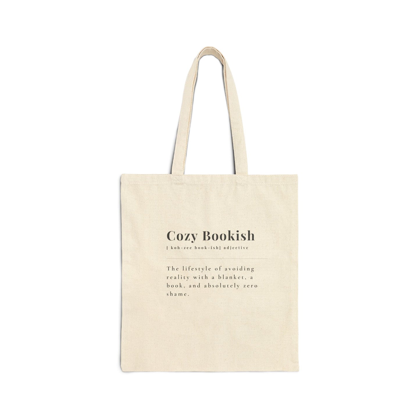 "Cozy Bookish" Tote Bag | Perfect for Book Lovers