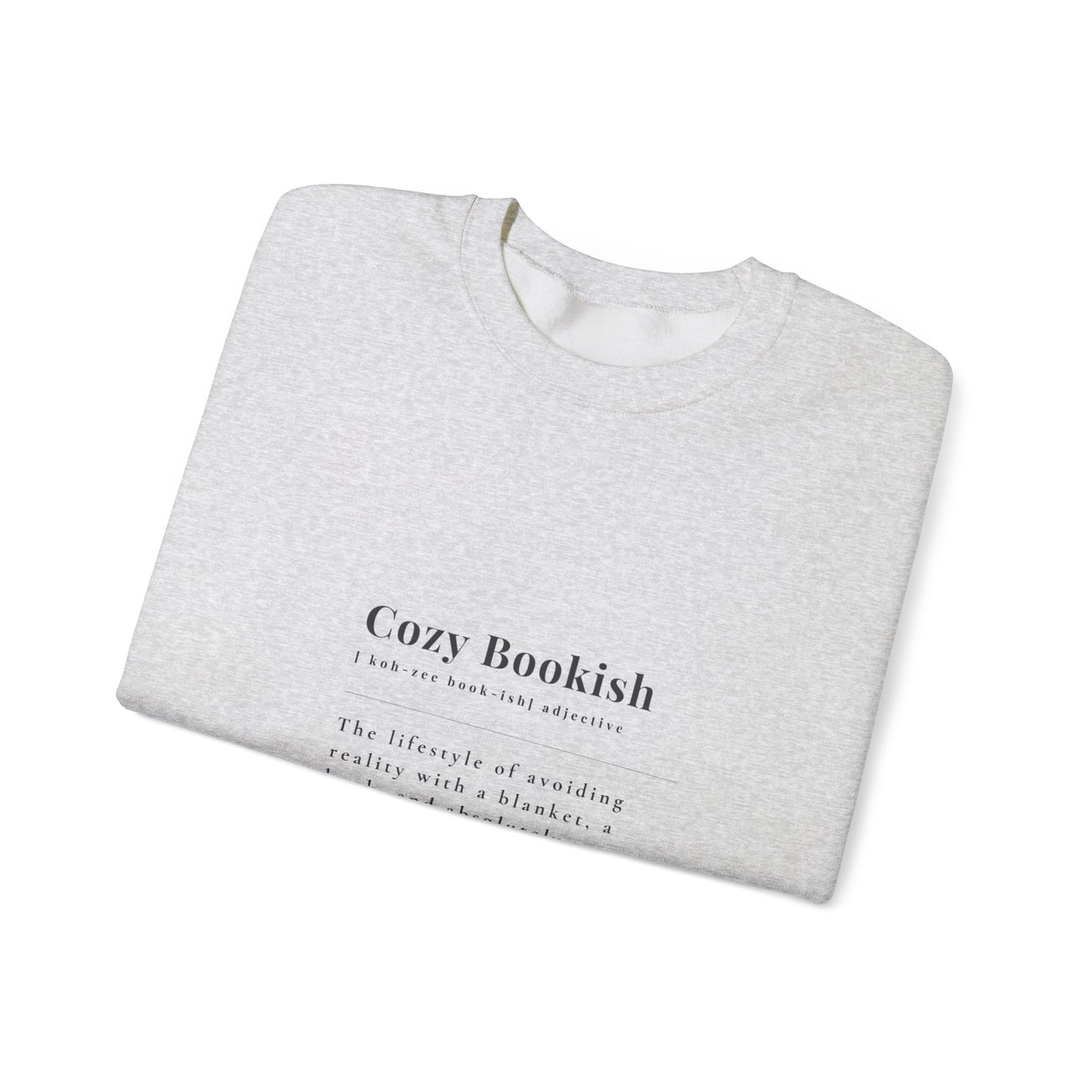 "Cozy Bookish" Sweatshirt - Perfect for Readers and Book Lovers