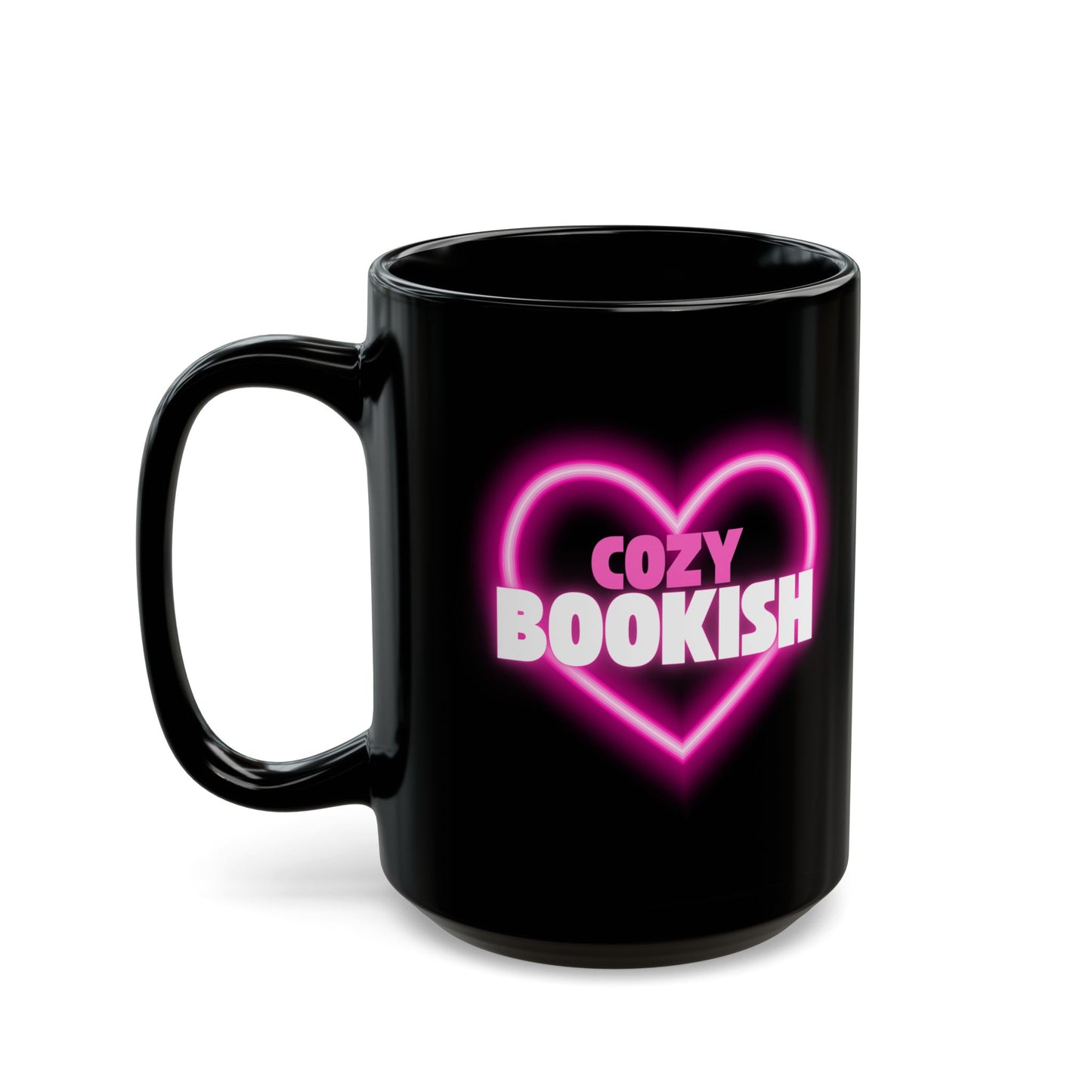 Cozy Bookish - Heart Mug (11oz, 15oz)