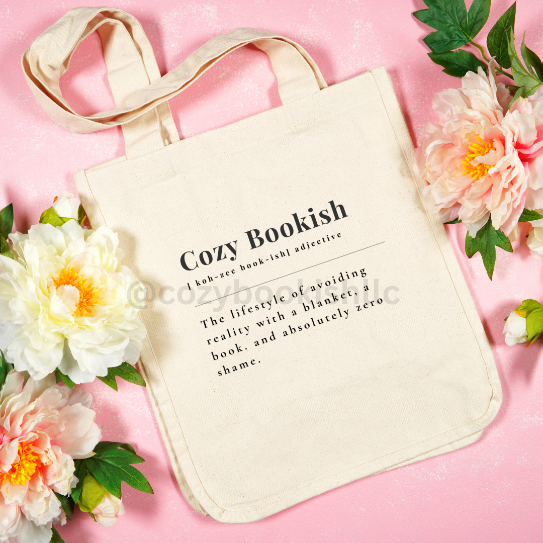 "Cozy Bookish" Tote Bag | Perfect for Book Lovers
