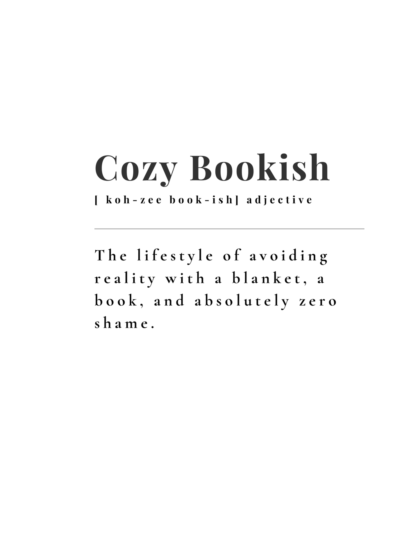 "Cozy Bookish" Tote Bag | Perfect for Book Lovers