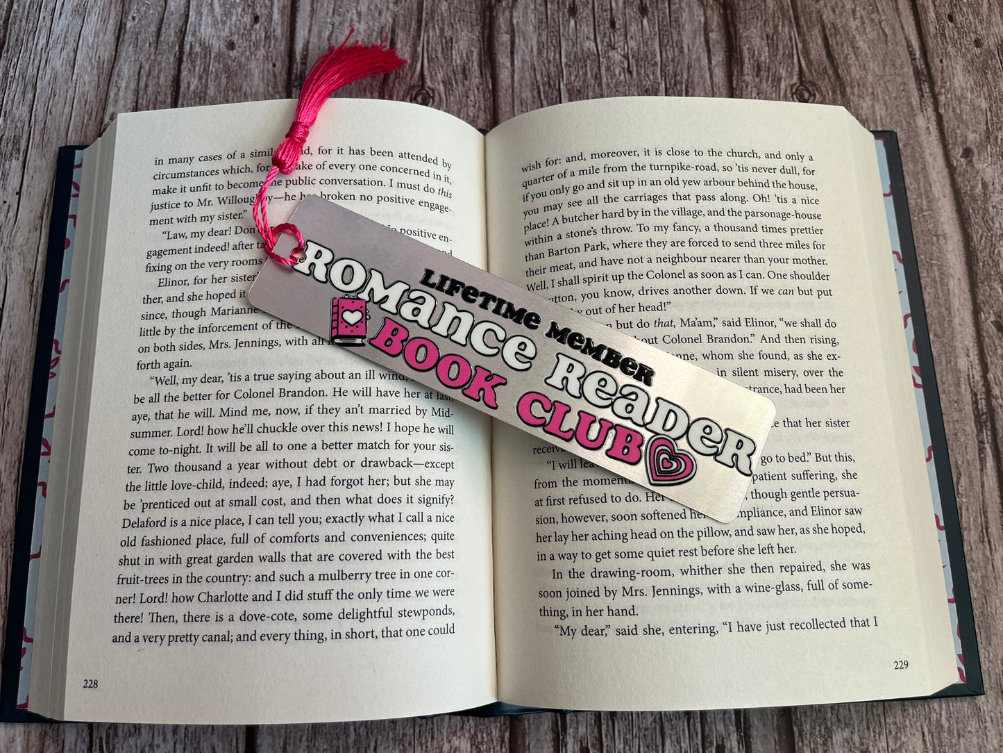 Lifetime Romance Book Club Member Bookmark