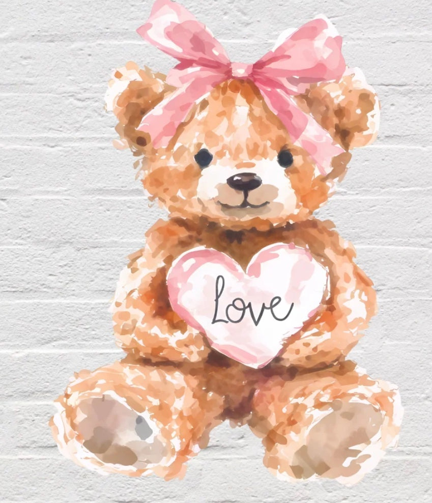 "Love Bear" - 16 oz. Glass Tumbler