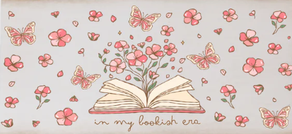 "In My Bookish Era" – 16 oz. Glass Tumbler