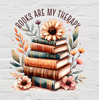"Books Are My Therapy" 11 oz. Mug - Perfect Gift for Tea and Coffee Lovers