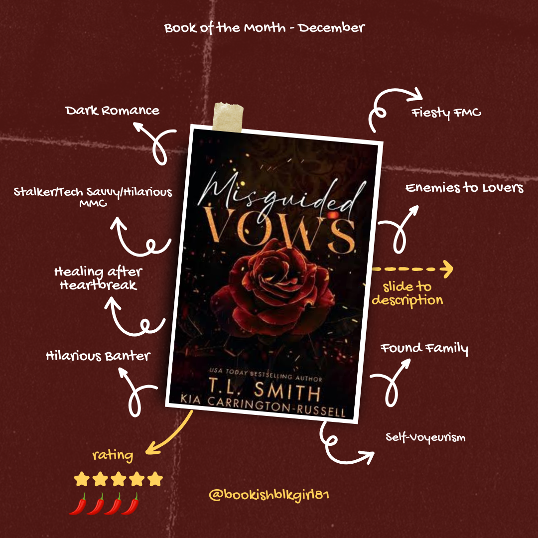 December 2024 - Book of the Month - Misguided Vows by T.L. Smith and Kia Carrington-Russell