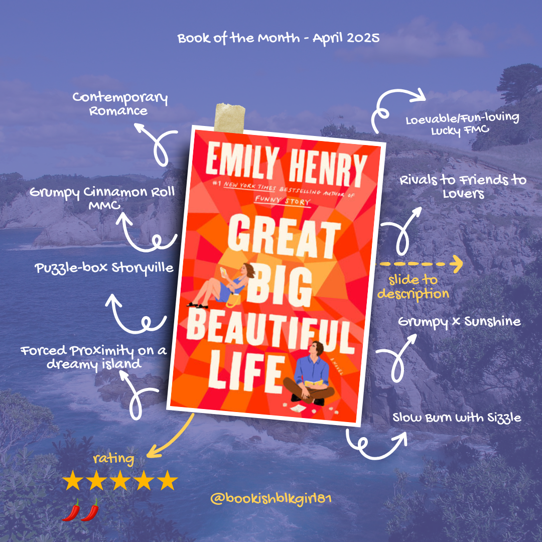 April 2025 - Book of the Month - Great Big Beautiful Life by Emily Henry