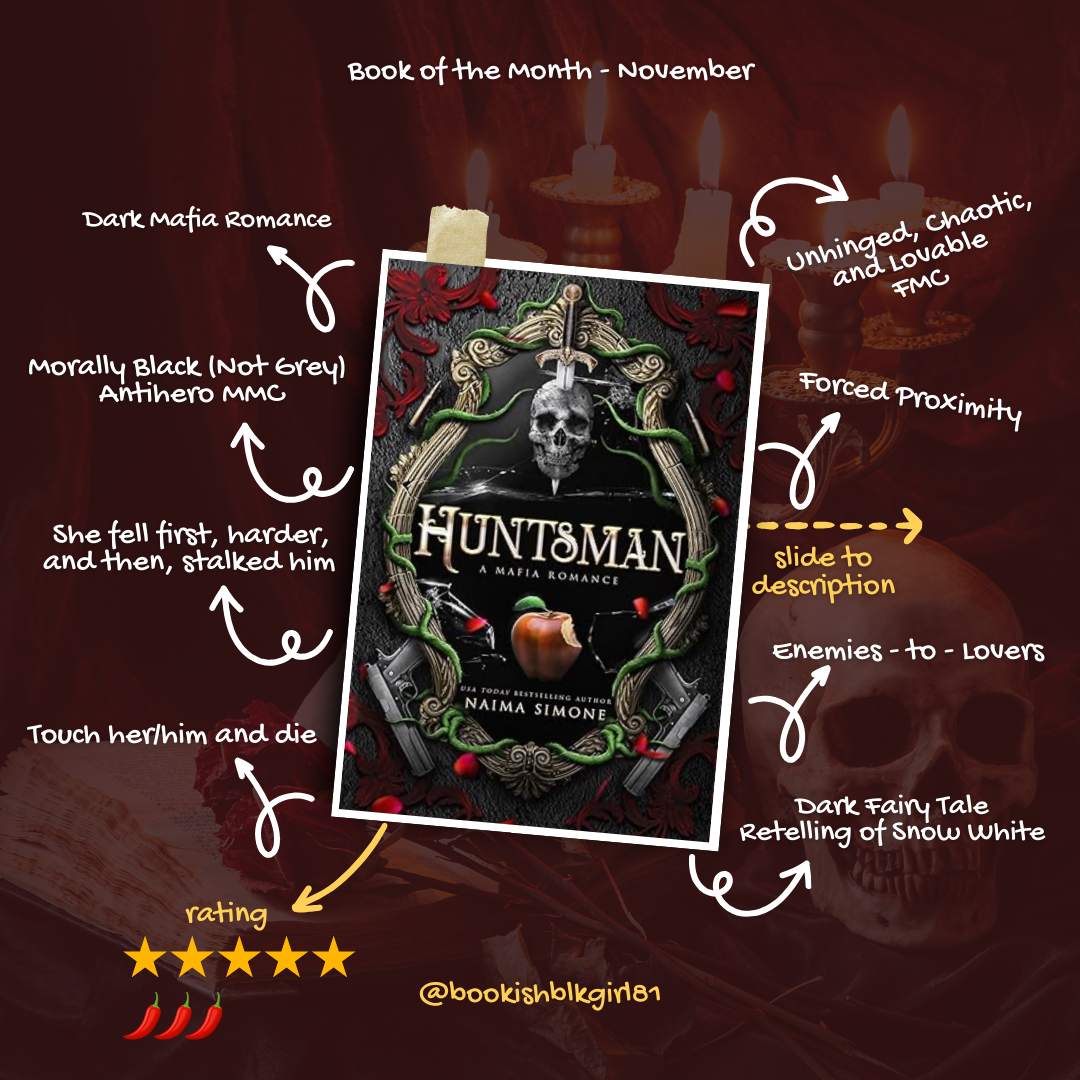 November 2025 - Book of the Month - Huntsman by Naima Simone