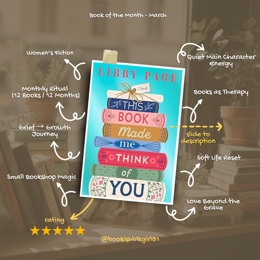 March 2026 - Book of the Month - This Book Made Me Think of You by Libby Page