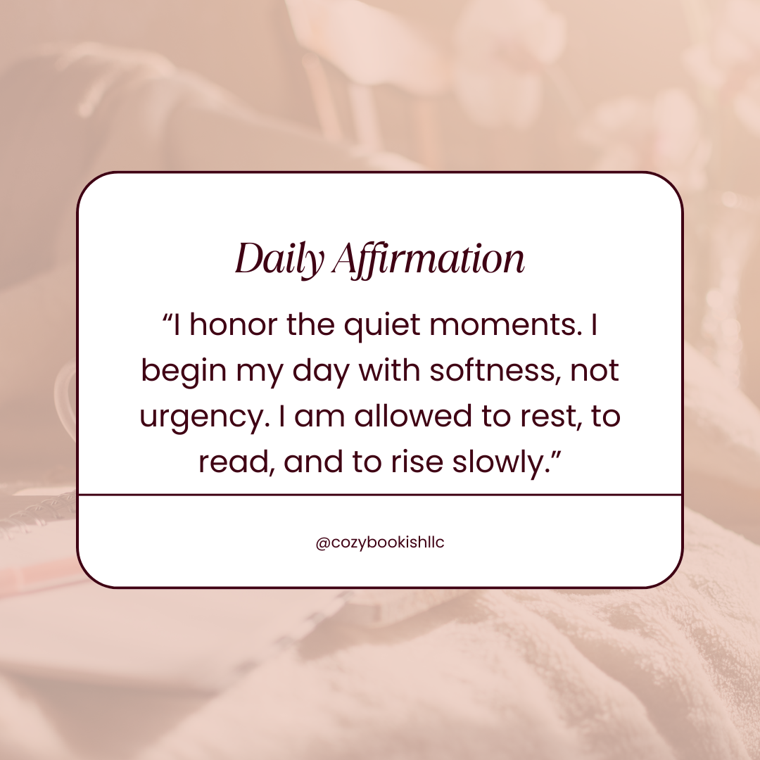 Soft Mornings & Slower Pages: Reclaiming Rest Through Reading