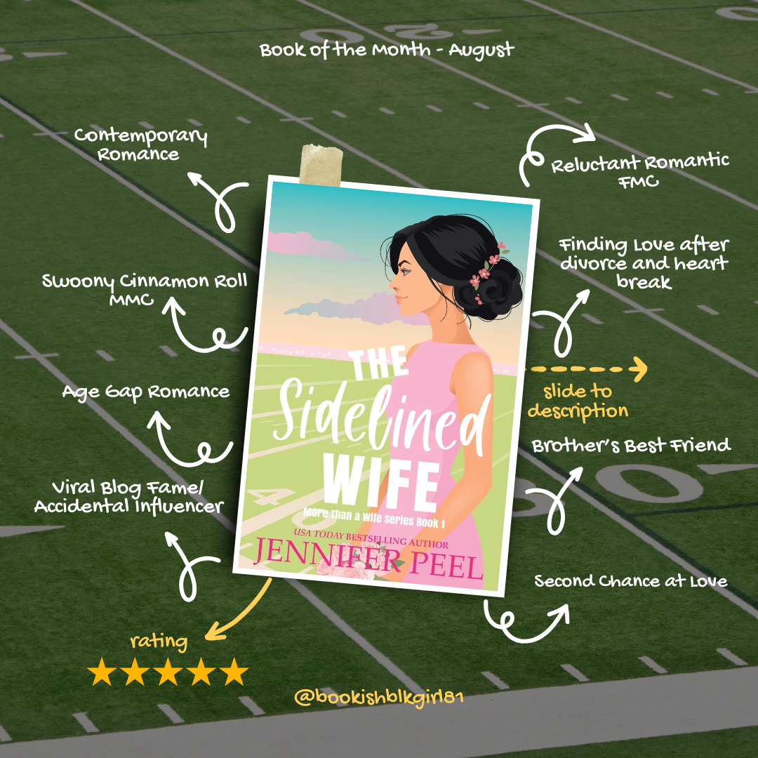August 2025 - Book of the Month - The Sidelined Wife by Jennifer Peel