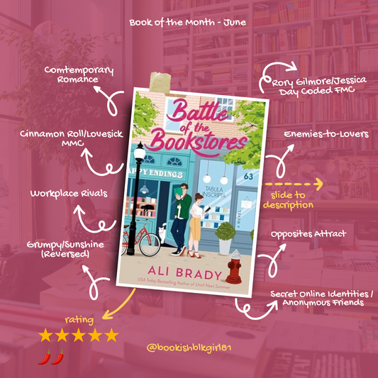 June 2025 - Book of the Month - Battle of the Bookstores by Ali Brady