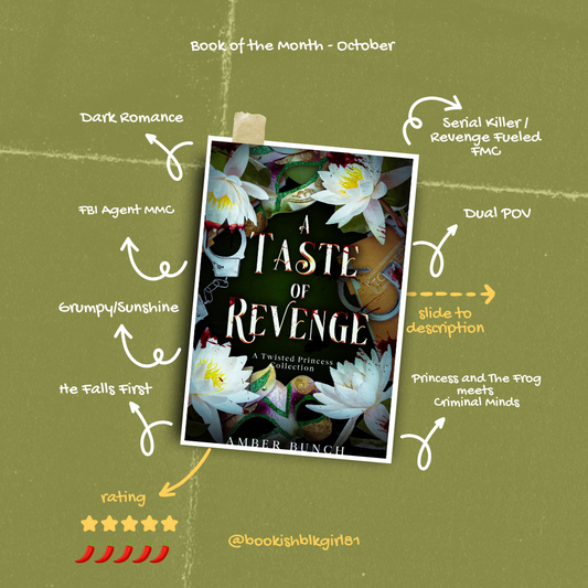 October 2024 - Book of the Month - A Taste of Revenge by Amber Bunch