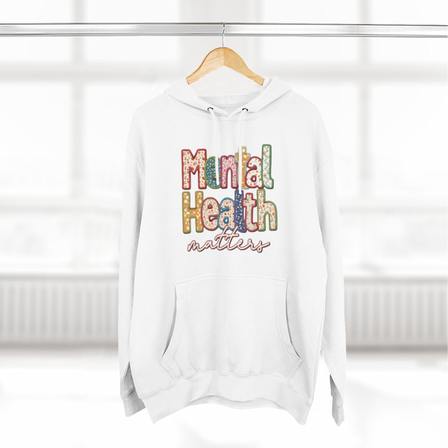 "Mental Health Matters – Quilted" Hoodie