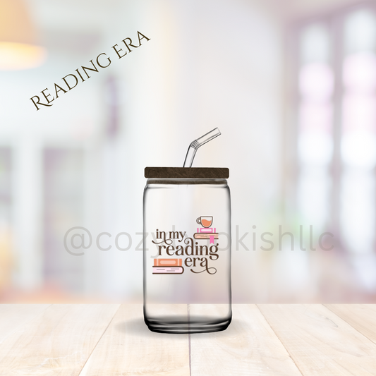 In My Reading Era - 16 oz. Glass Tumbler