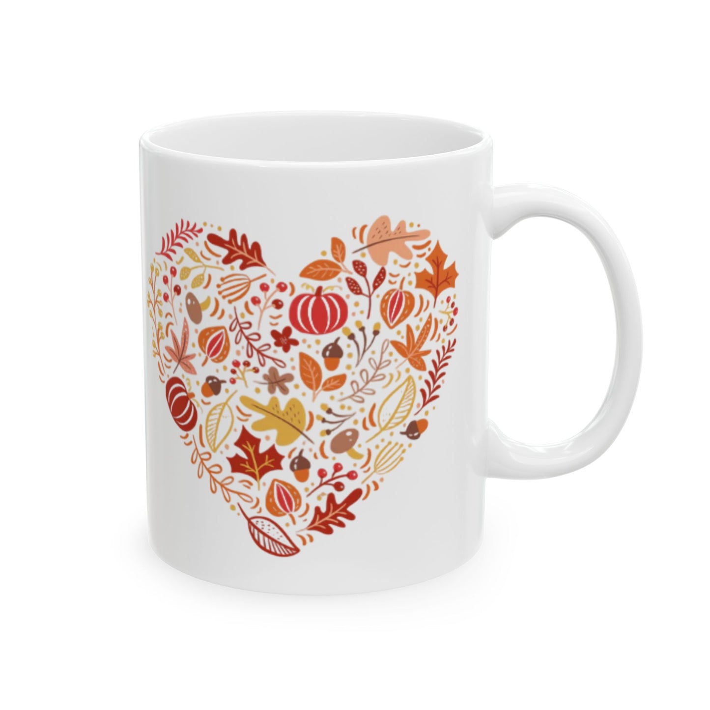 "Fall Hearts" – 11 oz. Mug