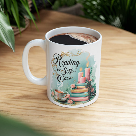 "Reading Is Self-Care - Dreamy" Mug (11 oz)