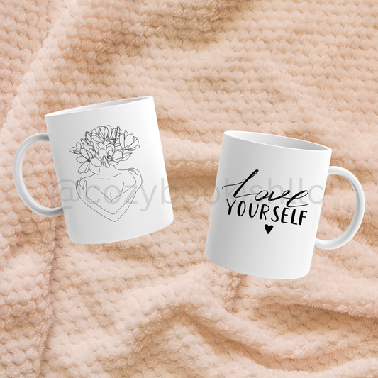 "Love Yourself" Mug, (11oz, 15oz)
