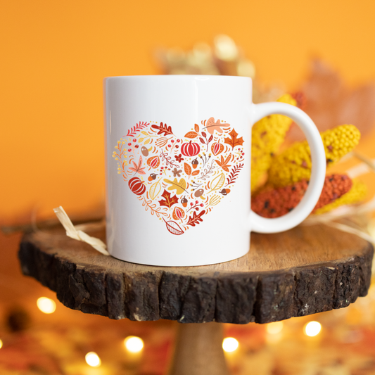 "Fall Hearts" – 11 oz. Mug