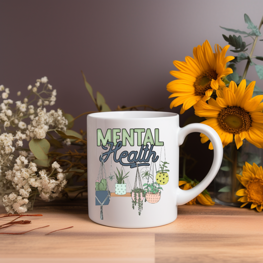 "Mental Health Matters – Plant" Mug (11 oz)