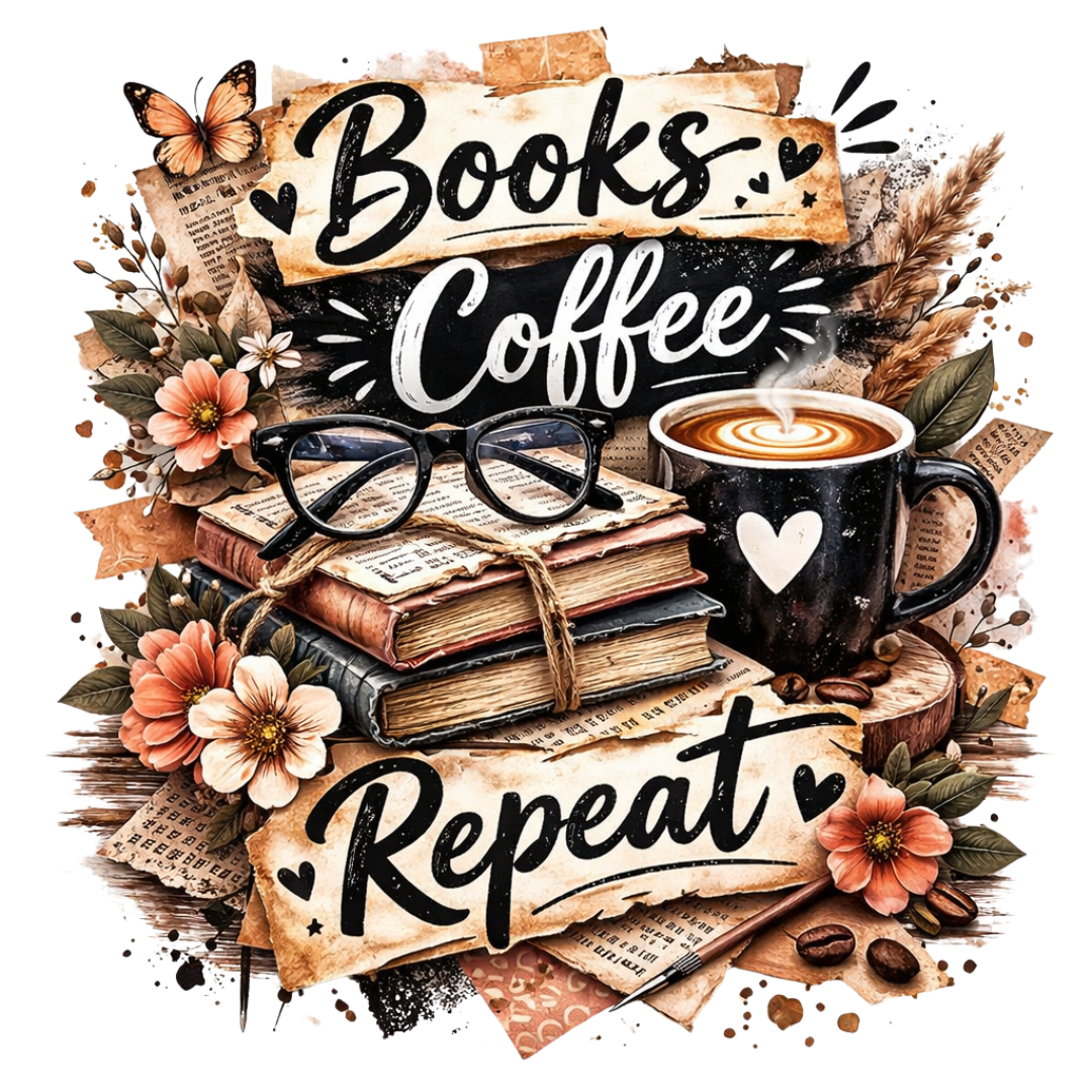 Books, Coffee, Repeat Tote Bag