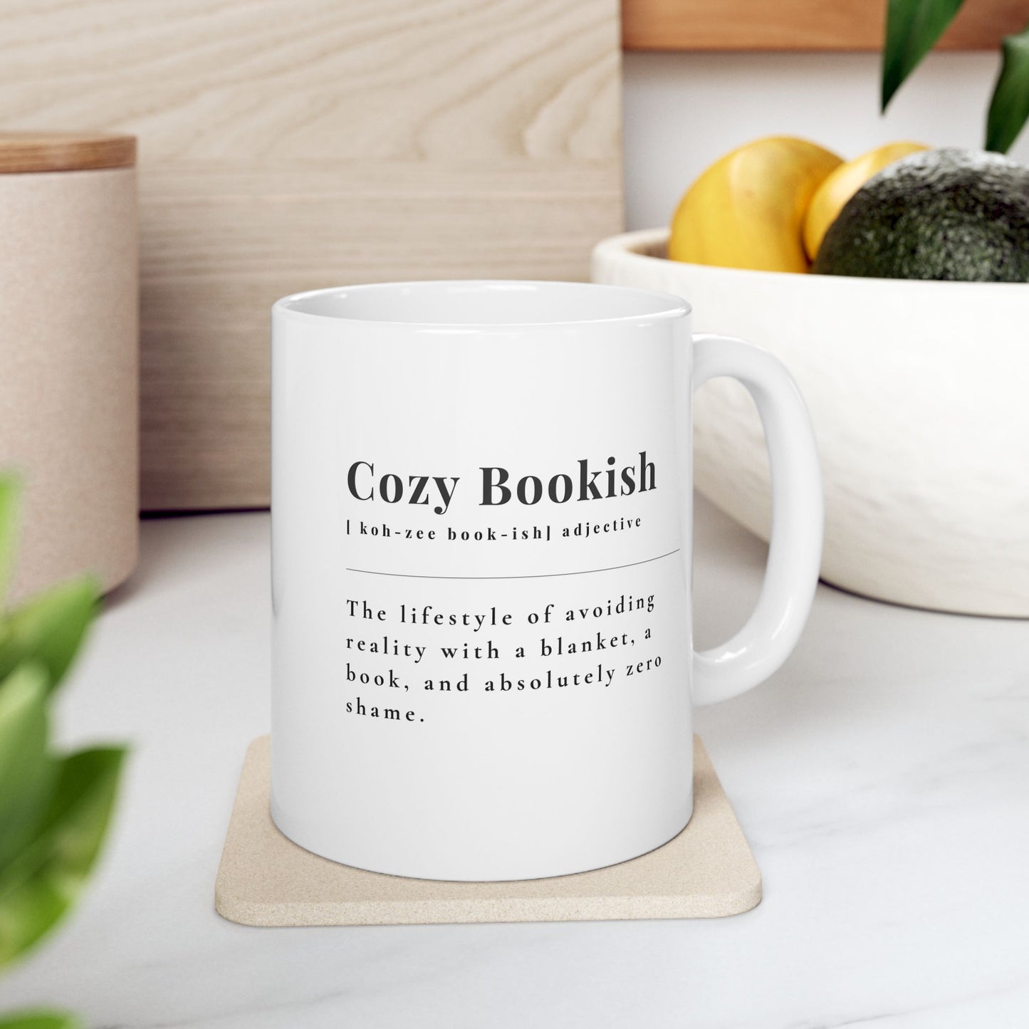 Cozy • Bookish • Sarcastic – 11 oz Mug