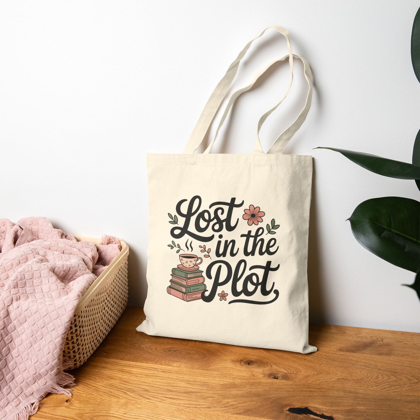 Lost in the Plot – Canvas Tote