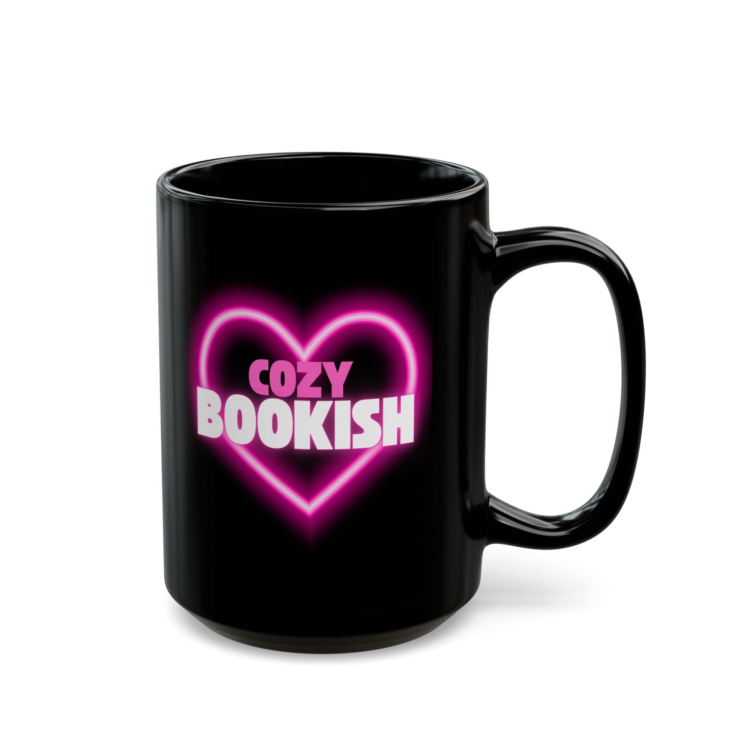 Cozy Bookish - Heart Mug  (11oz, 15oz)