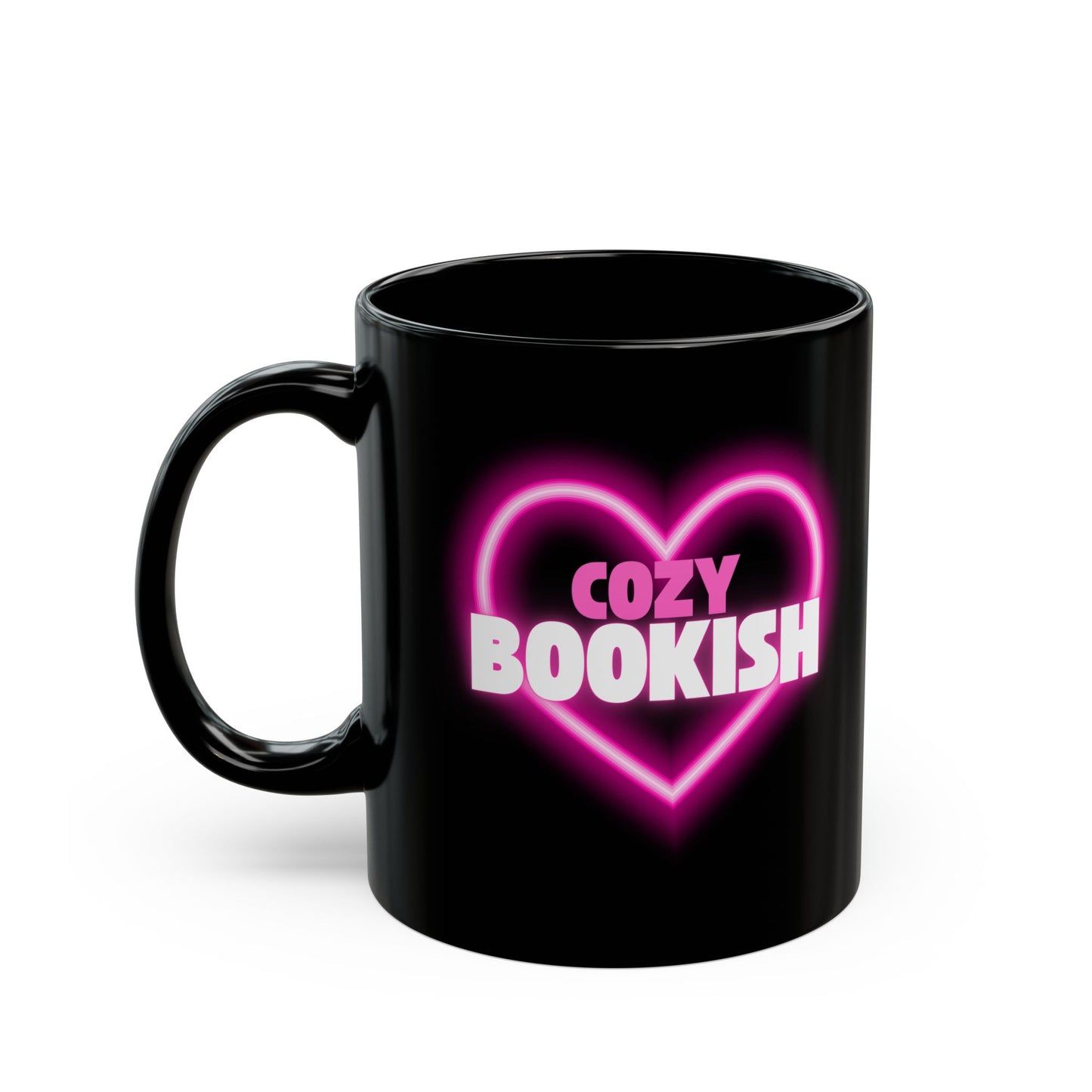 Cozy Bookish - Heart Mug  (11oz, 15oz)