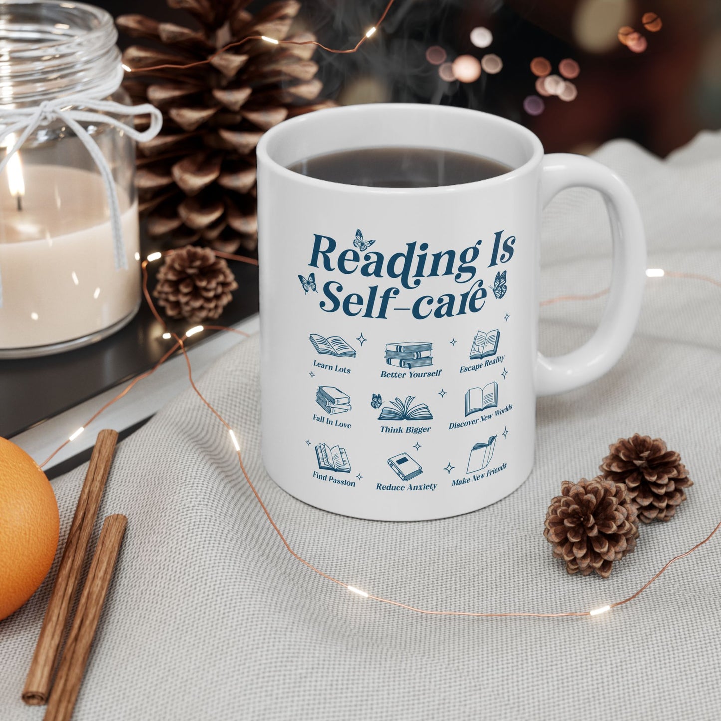 "Reading Is Self-Care" 11 oz. Mug