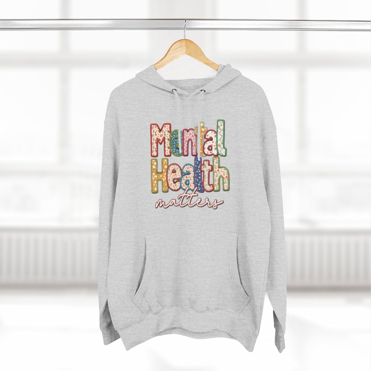 "Mental Health Matters – Quilted" Hoodie